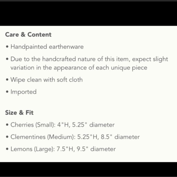 Anthropologie Tutti Pot Lemon (Large) - Picture 4 of 5